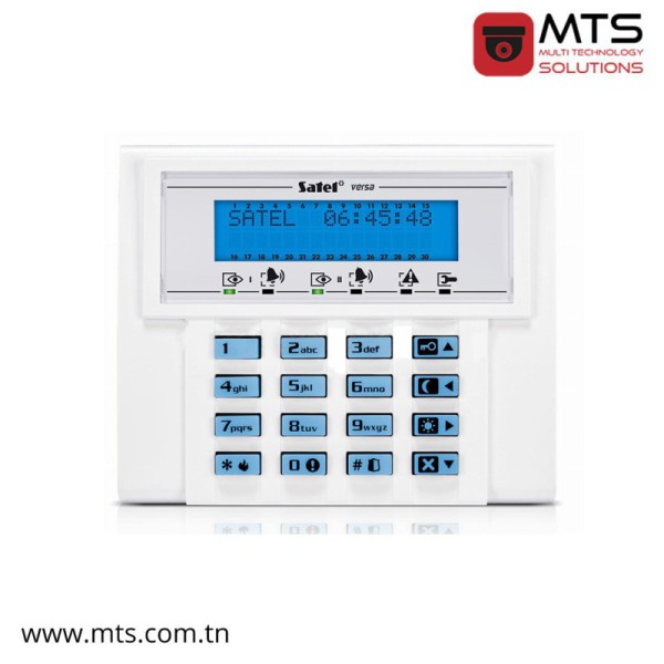 CLAVIER ALARME SATEL LCD POUR CENTRALE DE SERIE VERSA