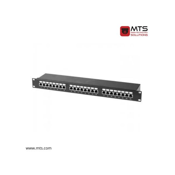 PANNEAU DE BRASSAGE 24 PORTS FTP CAT 6