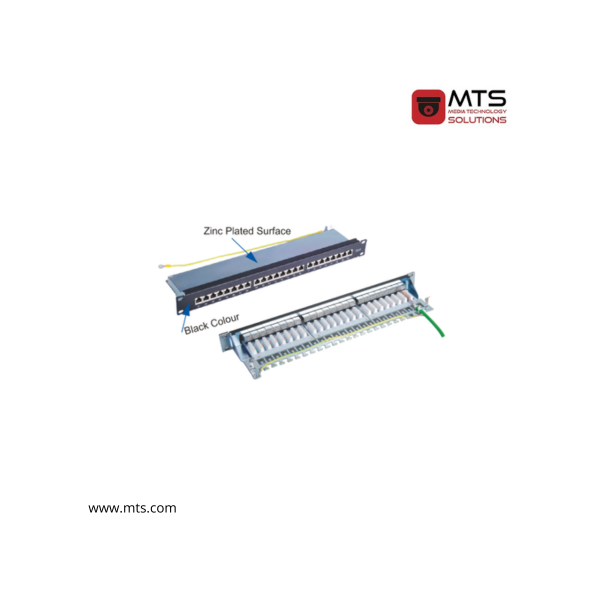 PANNEAU DE BRASSAGE 24 PORTS FTP CAT 6A